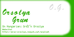 orsolya grun business card